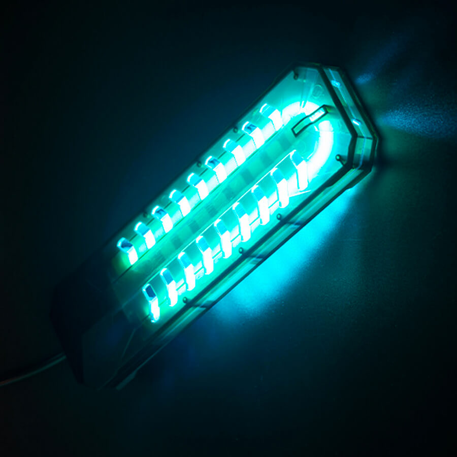 UV Light in a dark room